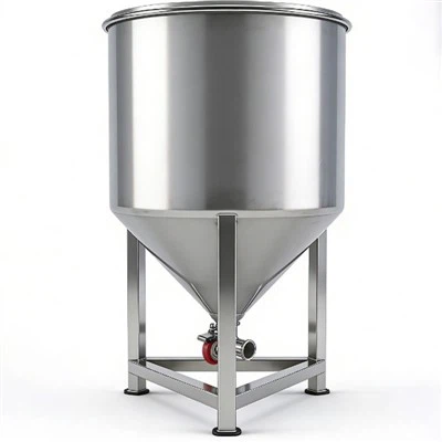 Capsule matière première vers le haut de la trémie